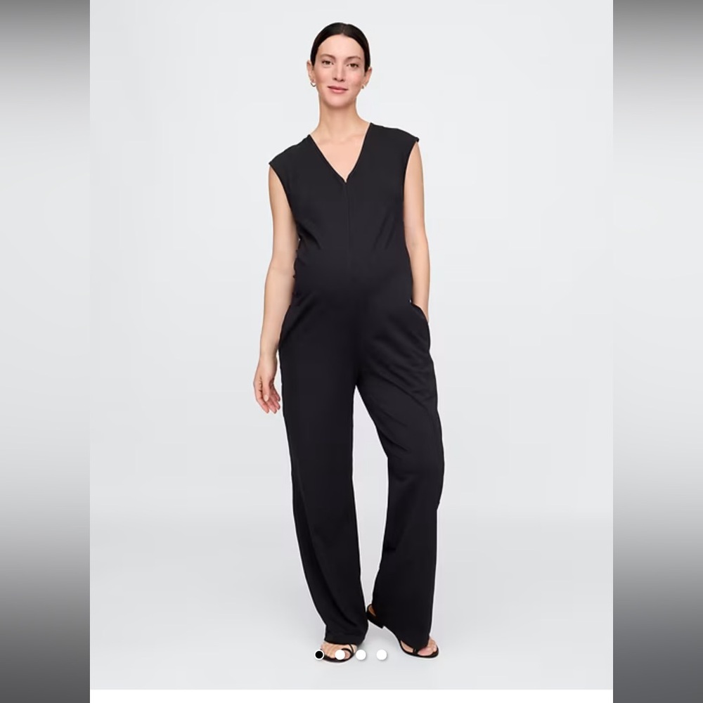 GAP Black Sleeveless Jumpsuit